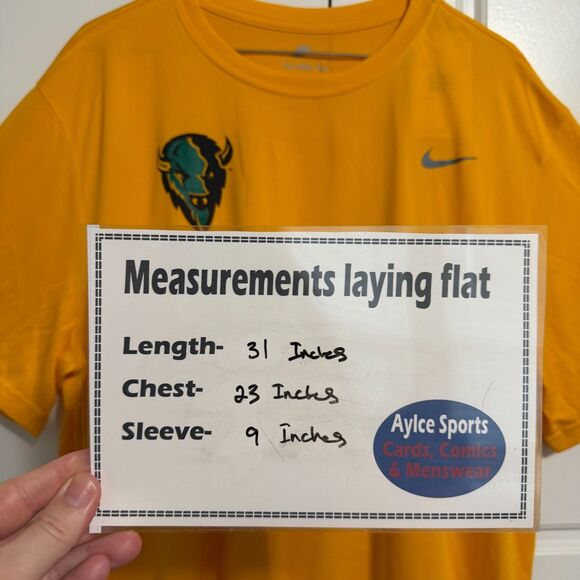 Nike North Dakota State Bison Football Shirt Men’s XXL Gold Polyester NWT - Picture 2 of 8